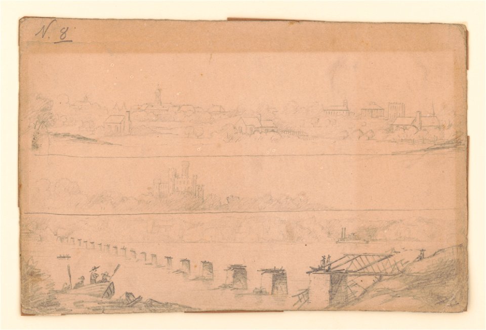 North east view of Florence, Alabama, June 22, 1862 LCCN2017646992