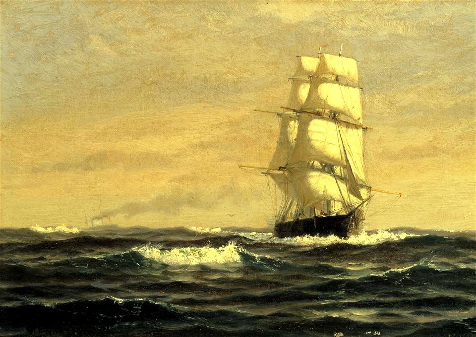 William E. Norton - Sailing Ship-off Coast of Maine - 1982.1.33 - Smithsonian American Art Museum
