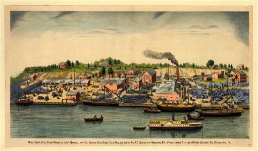 North River Blue Stone Works of John Maxwell and the Bigelow Blue Stone Co. at Malden, Ulster Co. N.Y. Offices - 247 Broadway, N.Y. - 5th and Library Sts. and 30th and Chestnut Sts. LCCN2009633848