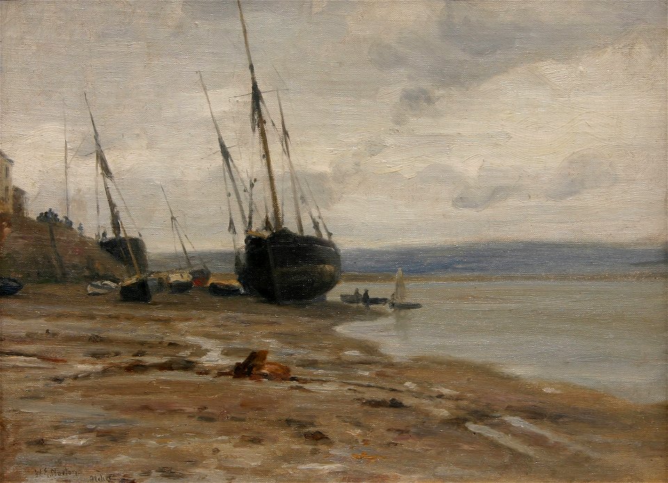 Marine painting by William Edward Norton, oil on canvas, Avery Galleries
