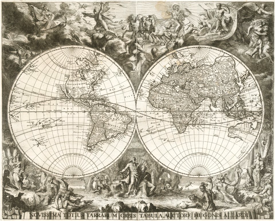 Novissima totius tarrarum orbis tabula, Auctore Hugonis Allardi