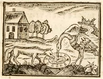 Nouveau syllabaire ingenieux, composé des fables d'Esope, tirées du Labyrinthe de Versailles (page 32 crop)