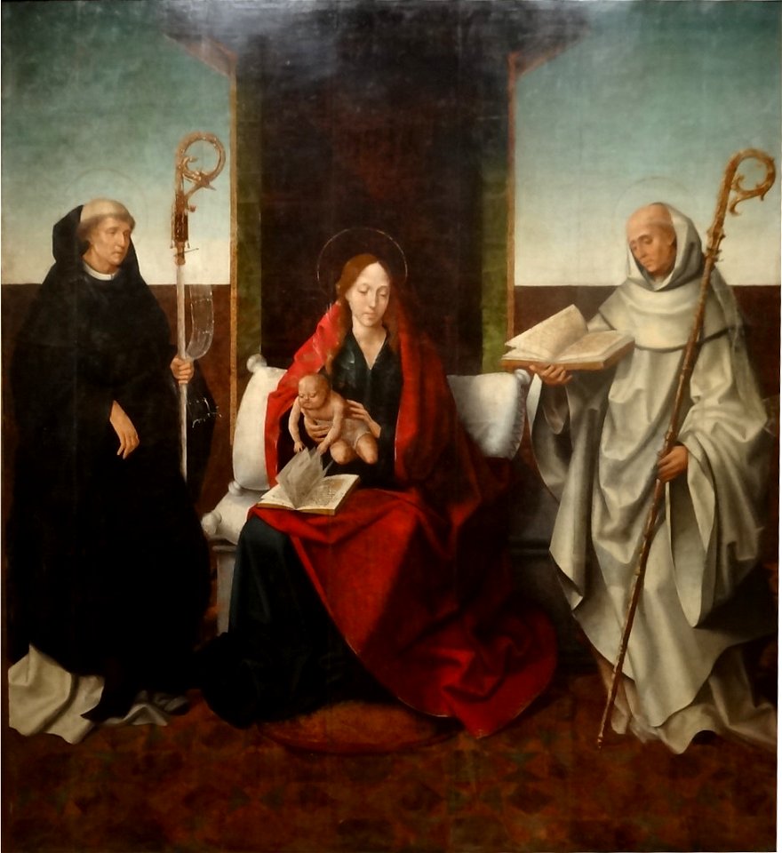 Nossa Senhora com o Menino, São Bento e São Bernardo Francisco Henriques atribuido (cropped)