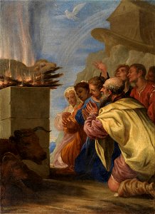 Noé y su familia después del Diluvio, de Juan Antonio de Frías y Escalante (Museo del Prado)