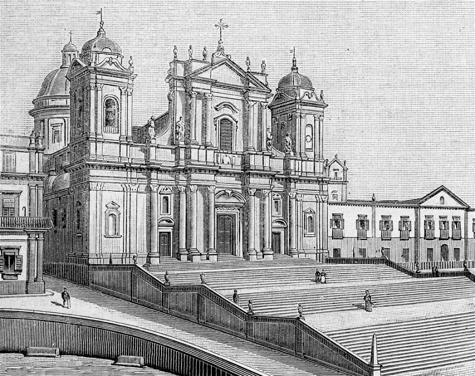 Noto – Duomo (xilografia)
