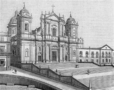 Noto – Duomo (xilografia)