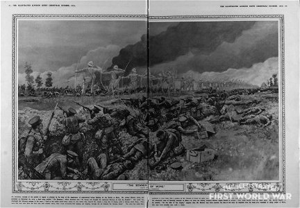 Nov 29 1915 - Illustrated London News The Ghostly Bowmen of Mons fight the Germans