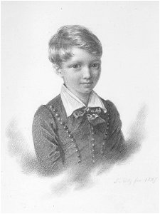 Henry Danby Seymour MP (1820-1877) as a child, by Johannes Notz (1802-1862)