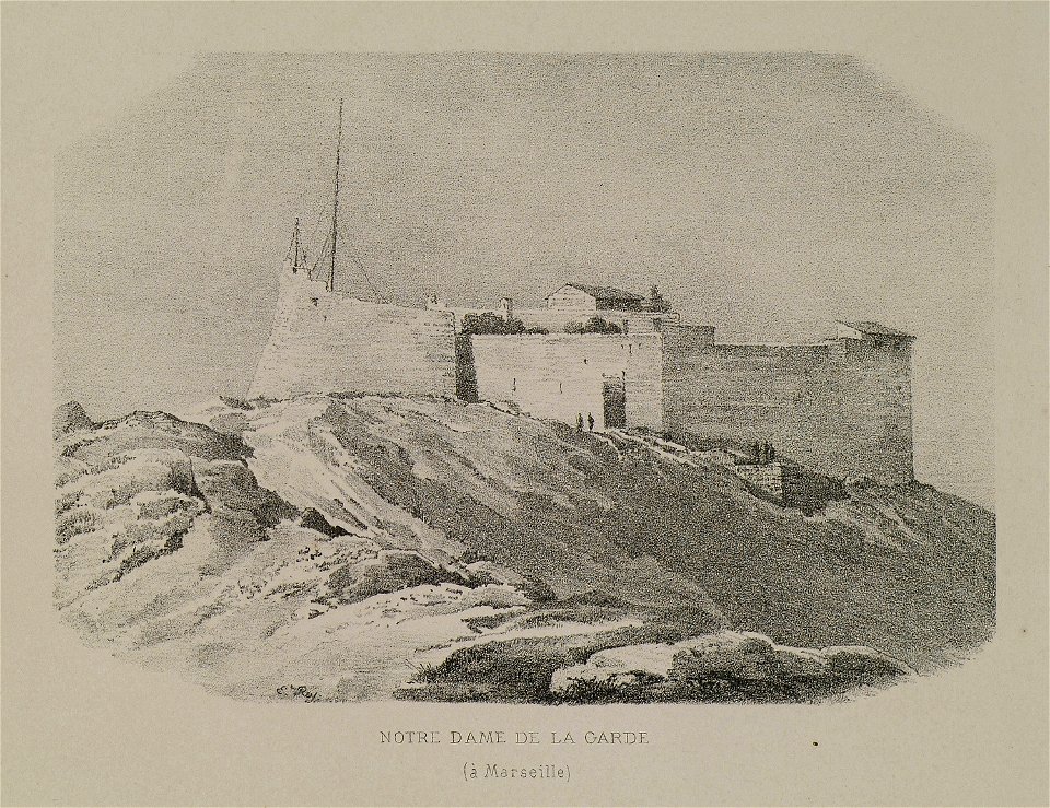 Notre Dame de la Garde (à Marseille) - Rey Etienne - 1867