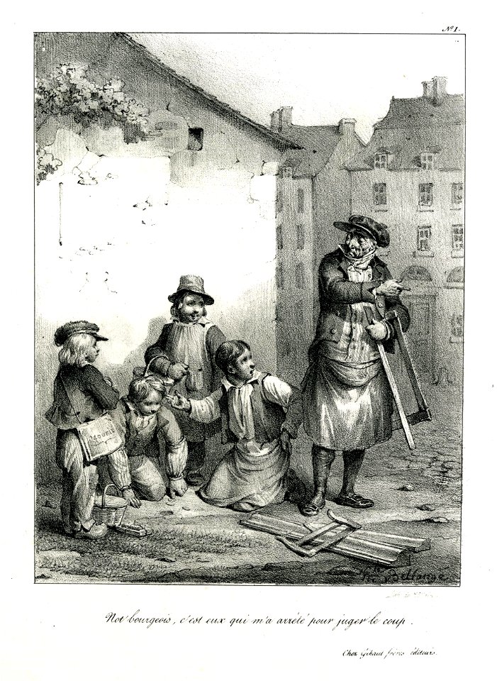 Not' bourgeois, c'est eux qui m'a arrêté pour juger le coup (BM 1880,0508.210)