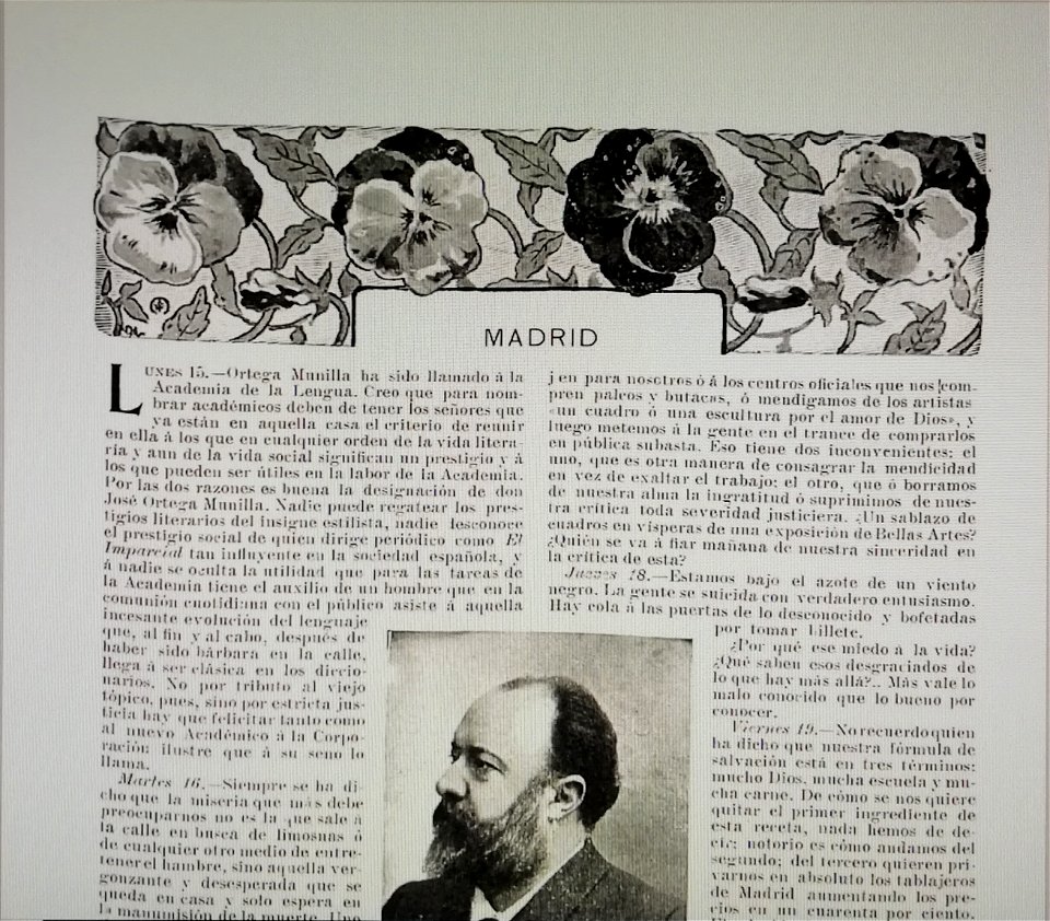 Nuevo Mundo, Madrid, Apr 24th 1901, by Mariano Pedrero