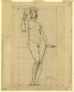 Nude study for figure of Architecture, Library of Congress1. LCCN2004661416