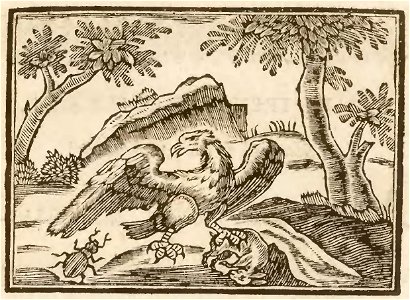 Nouveau syllabaire ingenieux, composé des fables d'Esope, tirées du Labyrinthe de Versailles (page 84 crop)