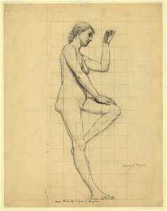 Nude study for figure of Physics LCCN2004662294