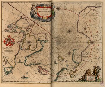 Nuevo Atlas o Teatro Mundo - Regiones Sub Polo Arctico