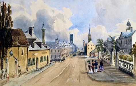 Notre Dame Street, Montreal - 1840