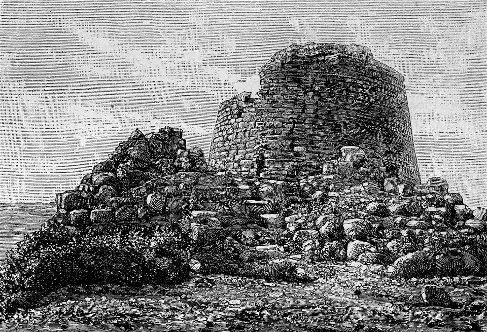 Nuraghi di Toralba (xilografia)