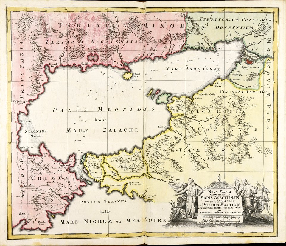 Nova mappa geographica maris Assoviensis vel de Zabache et paludis Maeotidis... - CBT 5883965