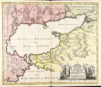 Nova mappa geographica maris Assoviensis vel de Zabache et paludis Maeotidis... - CBT 5883965