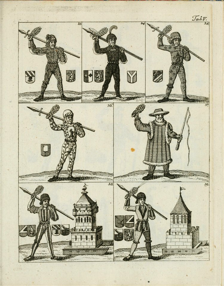 Nuernbergisches Schoenbart-Buch und Gesellenstechen Tafel 5