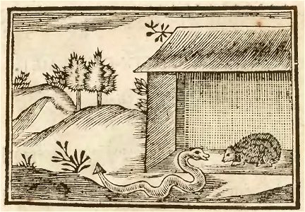 Nouveau syllabaire ingenieux, composé des fables d'Esope, tirées du Labyrinthe de Versailles (page 68 crop)