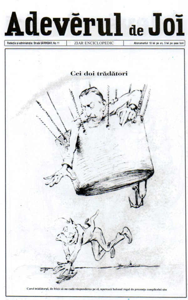 NSPetrescuGaina - Cei doi tradatori - Regele Carol I si DA Sturdza
