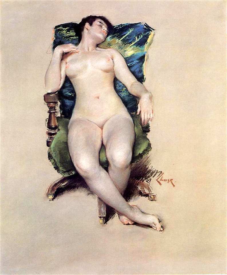 Nude-resting