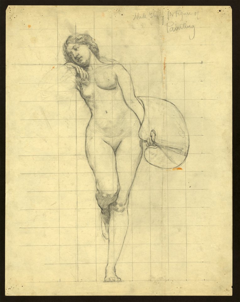 Nude study for figure of Painting LCCN2004662291