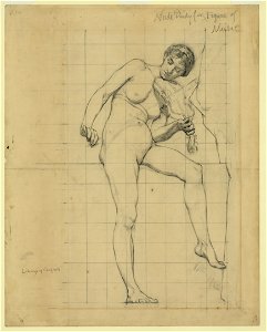 Nude study for figure of Music LCCN2004662289