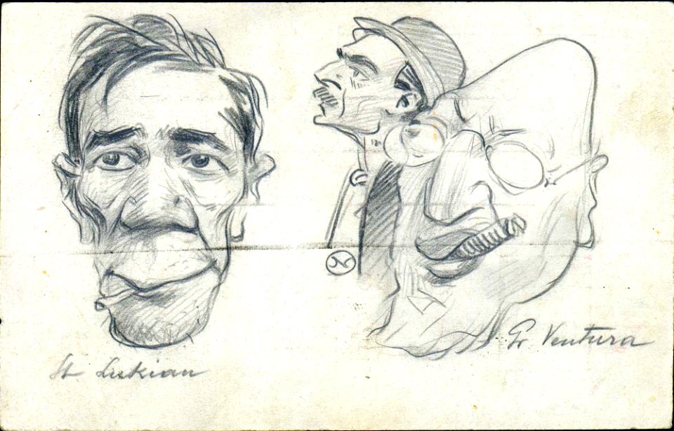 NSPetrescuGaina - Caricaturile lui Stefan Luchian, Nicolae Petrescu-Gaina si a lui Grigore Ventura