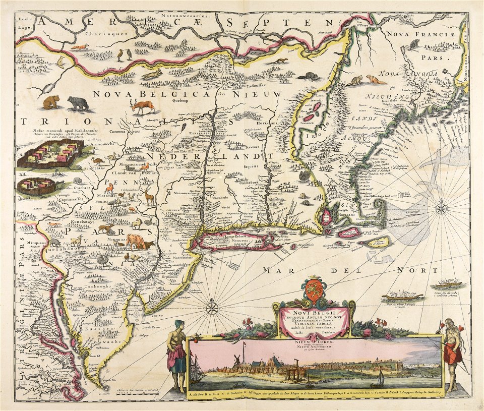 Novi Belgii Novaeque Angliae nec non Pennsylvaniae et partis Virginiae tabula - CBT 6625605