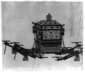 Ornate palanquin for noble or wealthy man, to be carried by eight persons LCCN2011660686