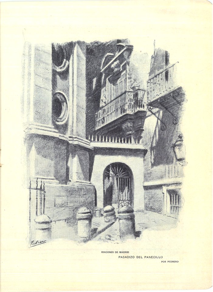 Nuevo Mundo, Nov 6th 1901, pasadizo del Panecillo, by Mariano Pedrero