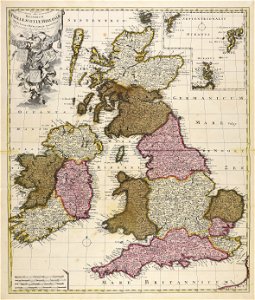 Novissima prae caeteris aliis accuratissima Regnorum Angliae, Scotiae, Hiberniae tabula - CBT 6586443