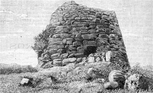 Nuraghe di Caro (xilografia)