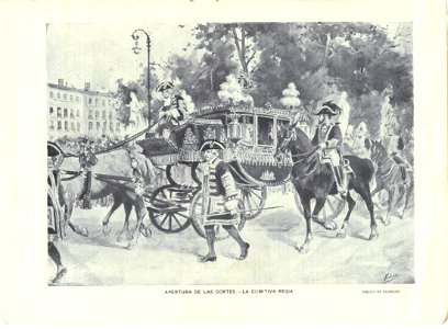 Nuevo Mundo, Jun 12th 1901, la Comitiva Regia, by Mariano Pedrero