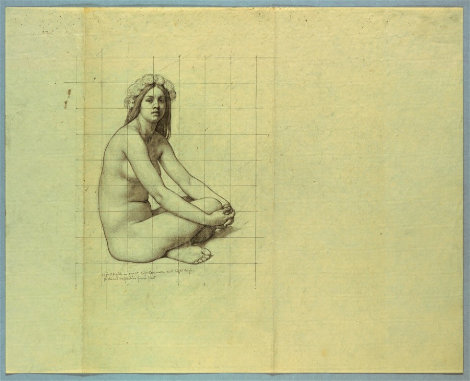 Nude Study for Polynesian Figure in The Marriage of the Atlantic and Pacific