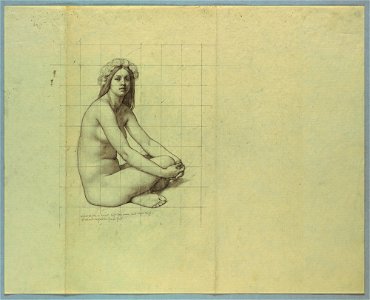 Nude Study for Polynesian Figure in The Marriage of the Atlantic and Pacific