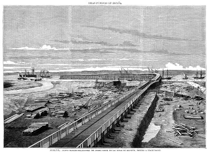 Nuevo muelle-embarcadero del ferrocarril de las Minas de Riotinto, Huelva