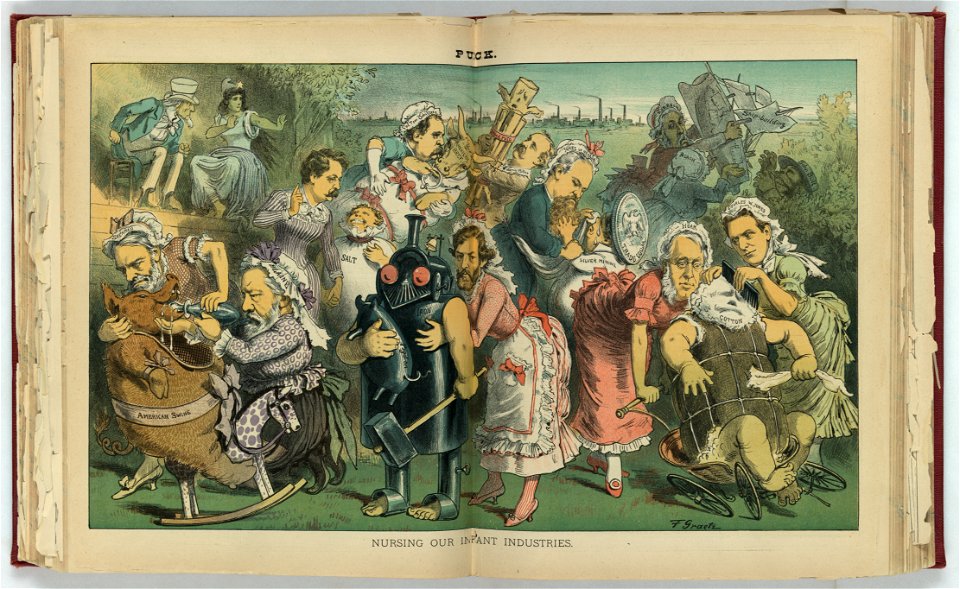 Nursing our infant industries - F. Graetz. LCCN2012645486