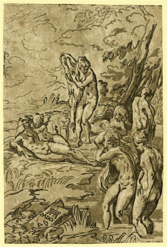 Nymphs bathing - AA (monogram of Andrea Andreani) 1605. LCCN2008678923