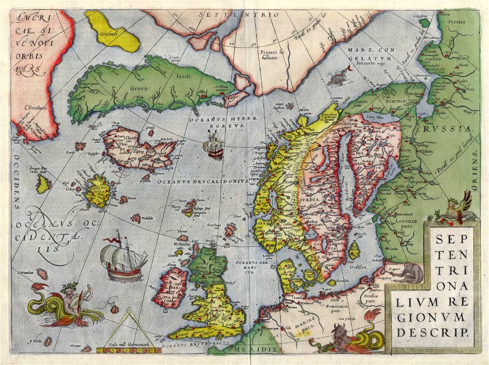 Ortelius, Abraham Septentrionalivm regionvm descrip