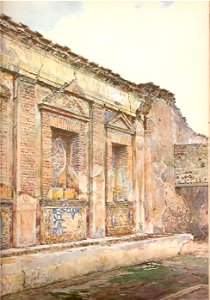Nymphaeum at the House of the Bull in Pompeii by Luigi Bazzani