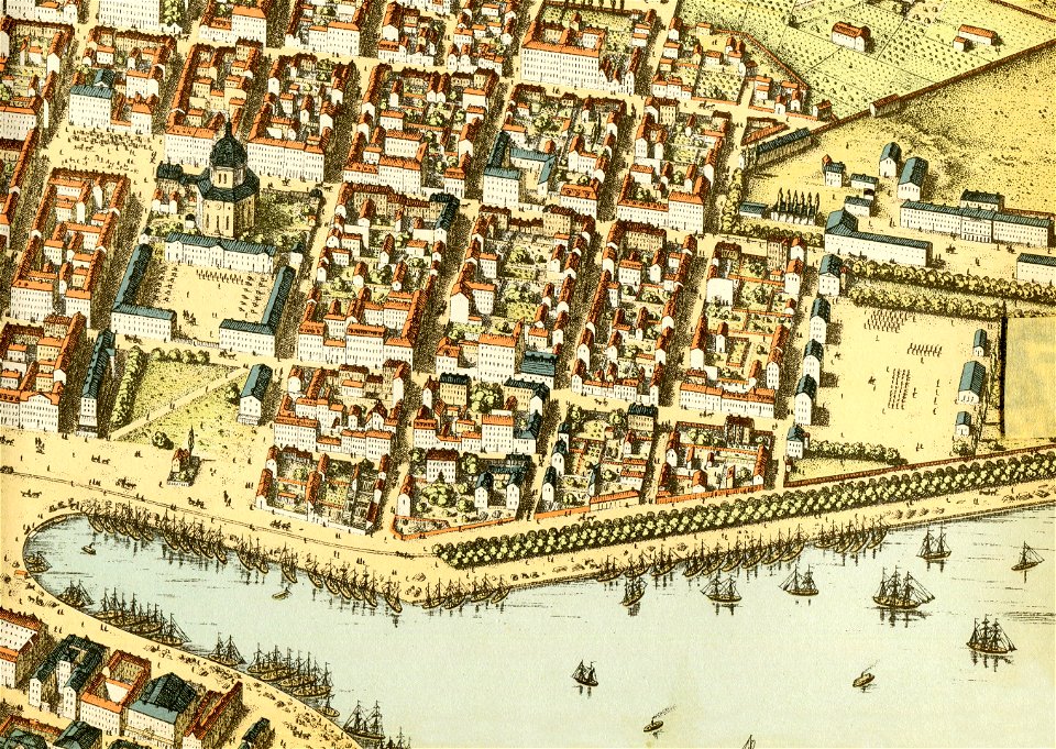 Nybroviken, Strandvägen, Neuhaus 1870