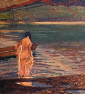 Nude by the Lake by Fujishima Takeji (Noma Cultural Foundation)