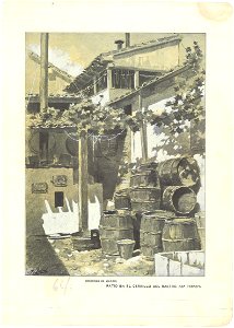 Nuevo Mundo, patio en el Cerrillo del Rastro, 1902, by Mariano Pedrero