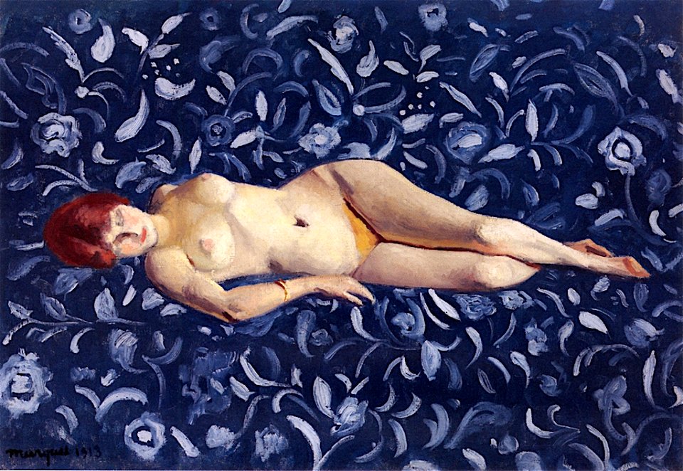 Nude on a Blue Background Albert Marquet (1913)