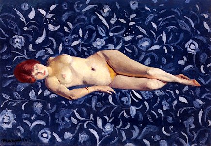 Nude on a Blue Background Albert Marquet (1913)