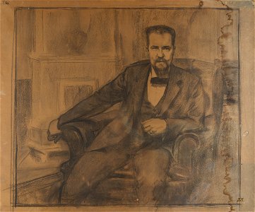 Oscar Björck Sketch for a Portrait of Ernest Thiel Thielska 61a