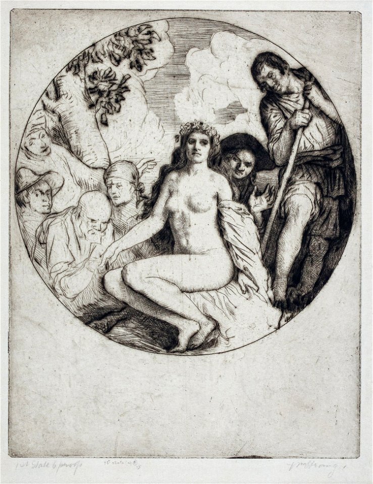 Nymph and Shepherds No.1 - William Strang
